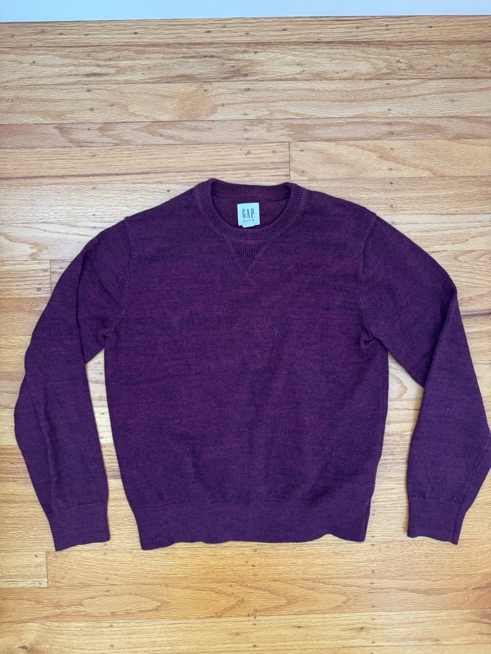 Gap Kids Boys Purple Burgundy Crewneck Pullover Sweater Size Large (10-11 Yrs)